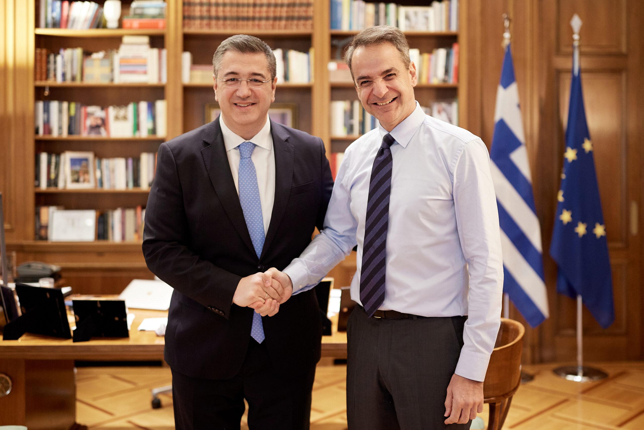 Συνάντηση Μητσοτάκη – Τζιτζικώστα – Συζήτησαν για τη συνεργασία κεντρικής κυβέρνησης και Περιφερειών