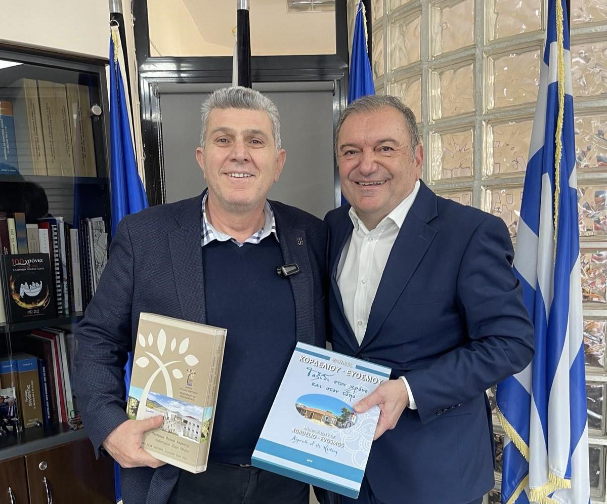 Συνάντηση Αλεξανδρίδη – Καϊτεζίδη: Συζήτησαν τα κοινά προβλήματα του Ελ. Κορδελιού-Ευόσμου και Πυλαίας-Χορτιάτη
