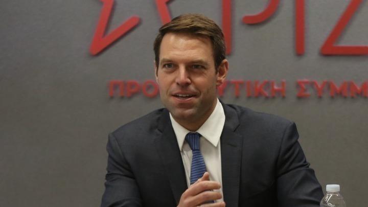 Συνάντηση Στ. Κασσελάκη με τον Παλαιστίνιο ΥΠΕΞ Ριάντ αλ-Μαλίκι