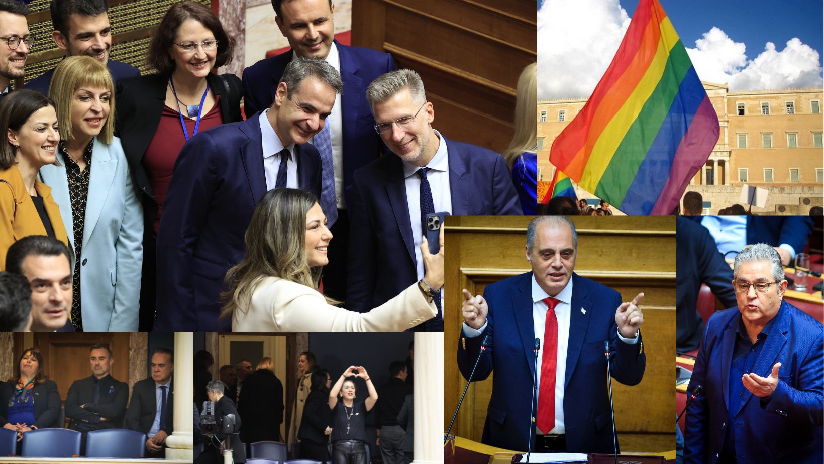 Φωτορεπορτάζ από τη χθεσινή ιστορική μέρα στη Βουλή –  Με 176 «ναι» πέρασε το νομοσχέδιο για τον γάμο των ομόφυλων
