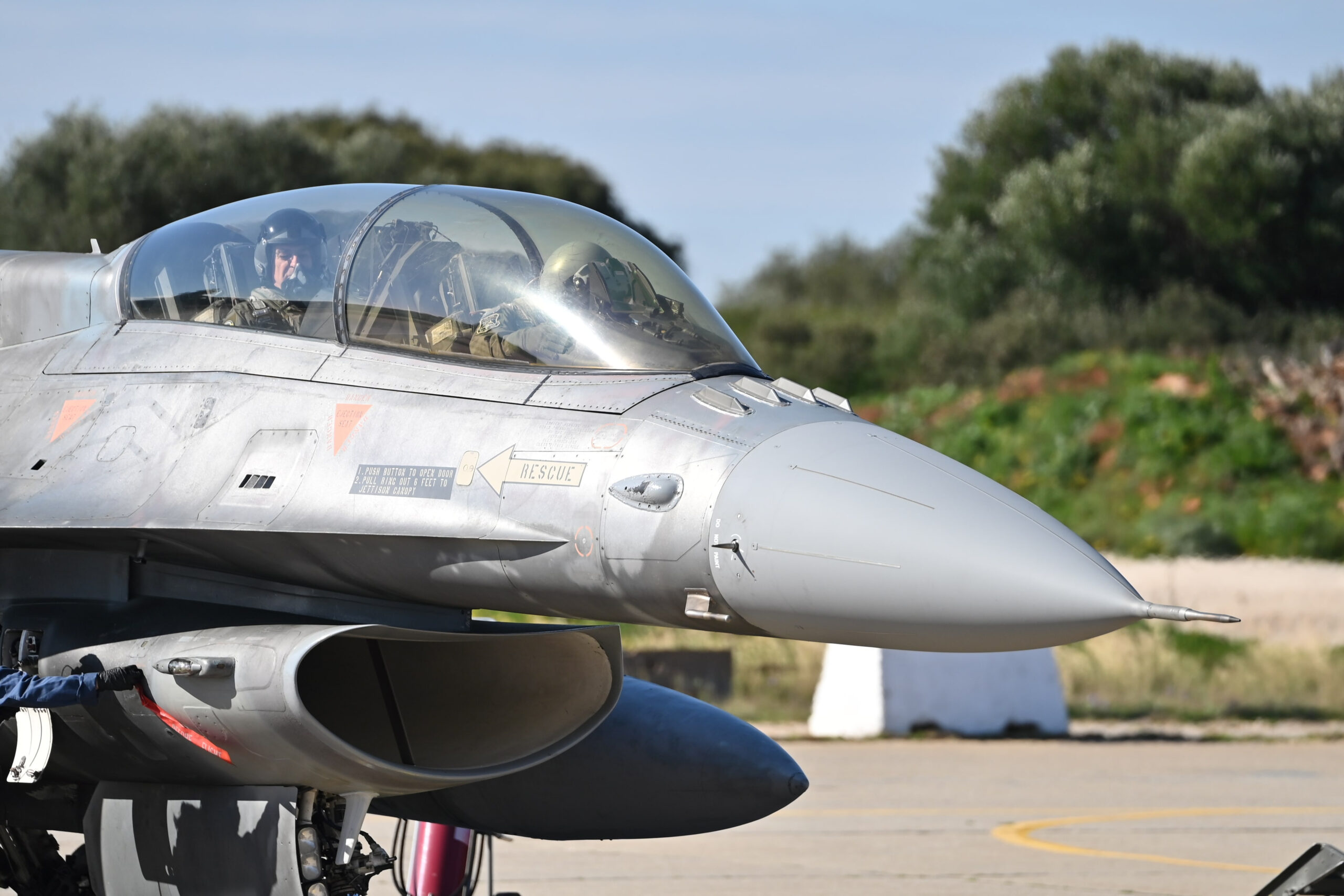 Πτώση F-16 στη νήσο Ψαθούρα – Βρίσκεται νότια της Χαλκιδικής