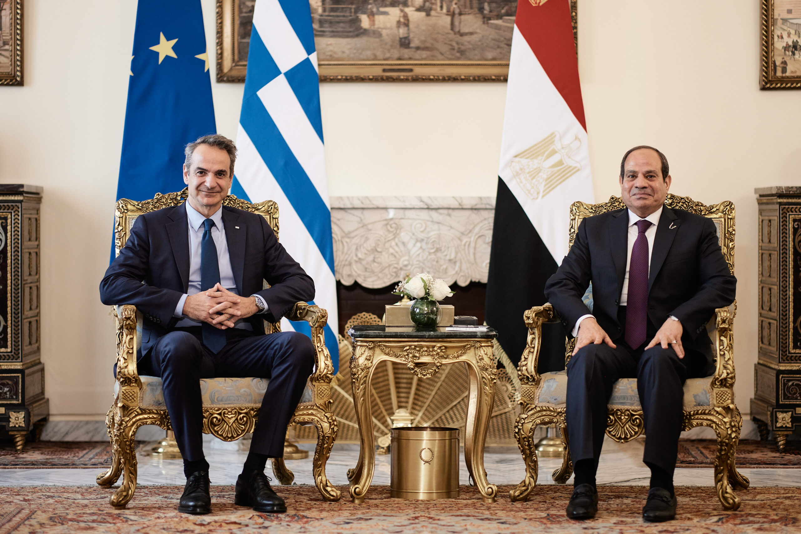 Συνάντηση Μητσοτάκη – Aλ Σίσι: Στην Αθήνα το 1ο Ανώτατο Συμβούλιο Συνεργασίας Ελλάδας και Αιγύπτου – Τι είπαν για το μεταναστευτικό