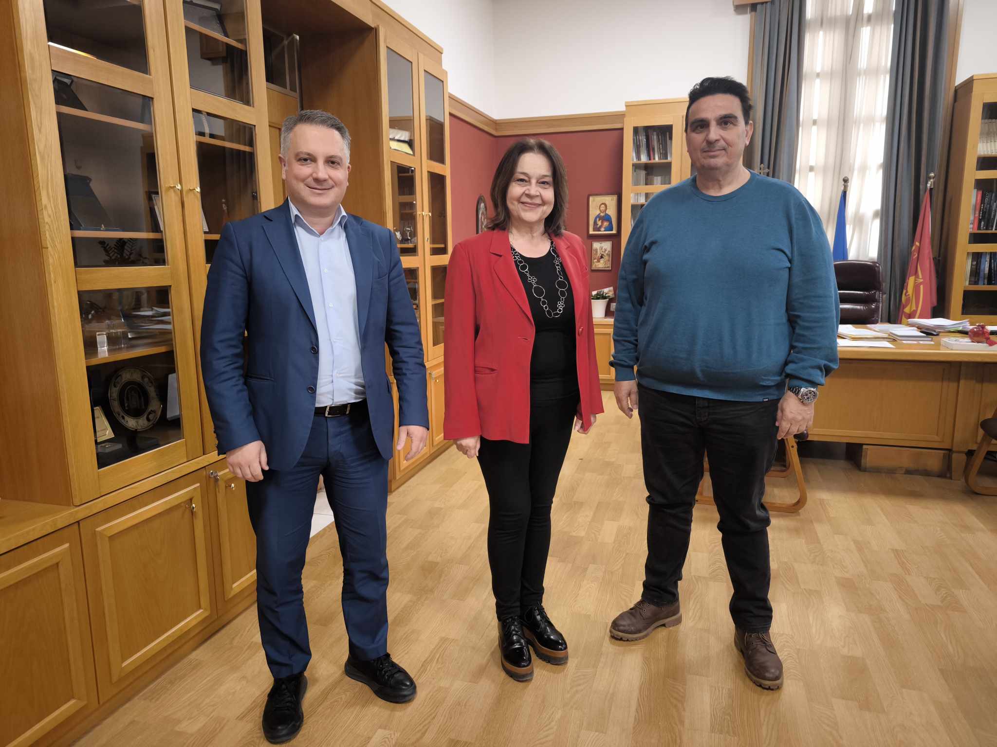 Συνάντηση της Χρ. Αράπογλου με το ΕΕΘ και τον Εμπορικό Σύλλογο Καλαμαριάς