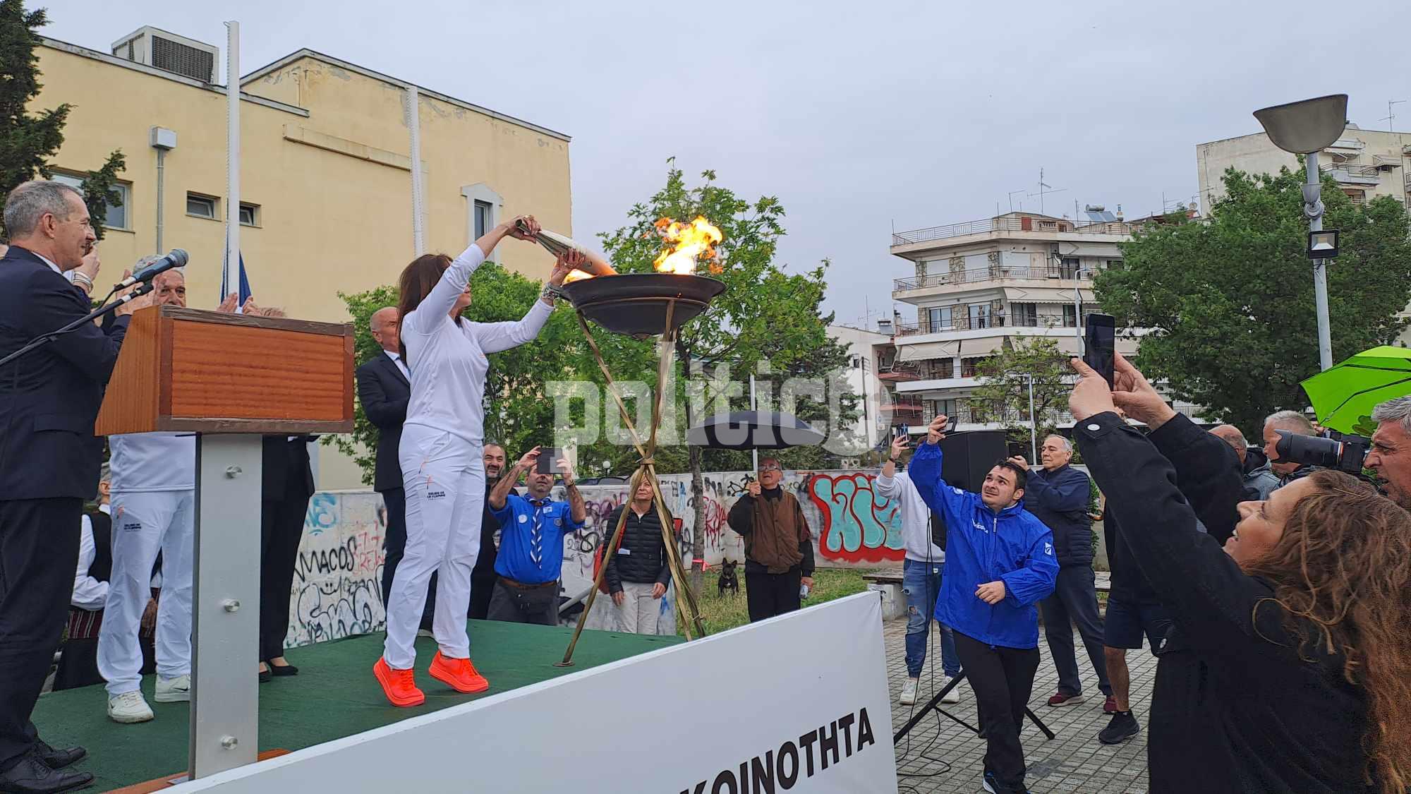 Άναψε στην Τούμπα η Ολυμπιακή Φλόγα (ΦΩΤΟ – ΒΙΝΤΕΟ)