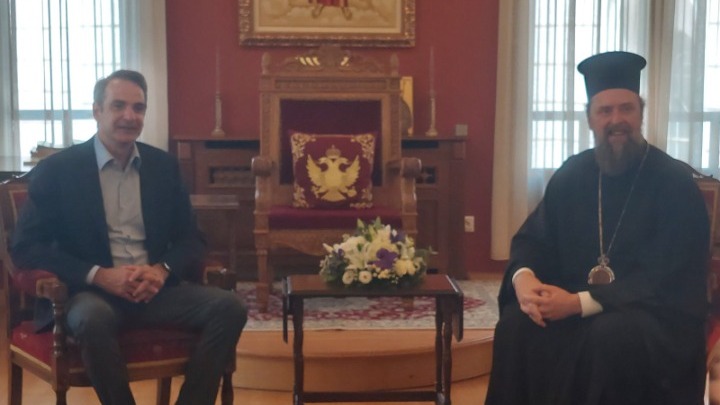 Με τον Μητροπολίτη Θεσσαλονίκης Φιλόθεο συναντήθηκε ο πρωθυπουργός