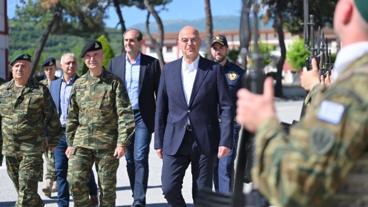 Επίσκεψη Ν. Δένδια στην Ημαθία και την Πέλλα με την ιδιότητα του συντονιστή του προεκλογικού αγώνα της ΝΔ στην Κεντρική Μακεδονία για τις Ευρωεκλογές 2024