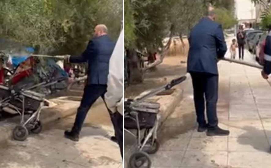 Τι απαντά ο δήμαρχος Περάματος για το ότι κατέβρεξε με μάνικα αντικείμενα Ρομά οικογένειας – «Δεν μπορούν να εγκαθίστανται όπου θέλουν»