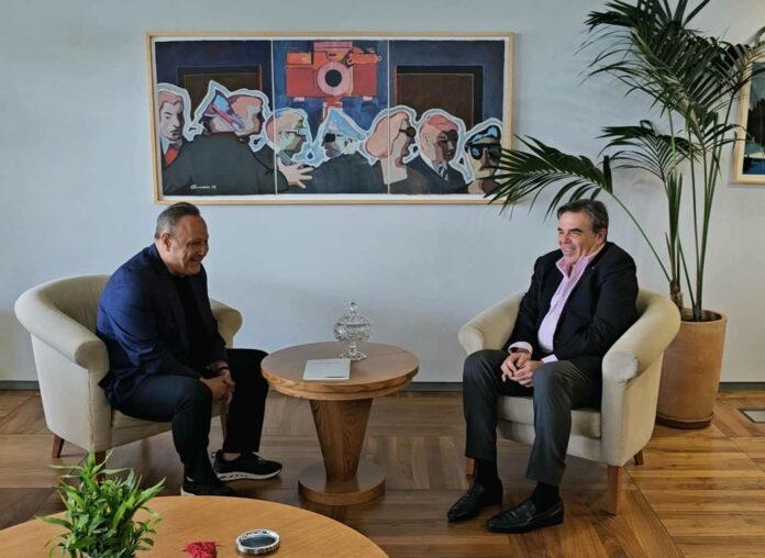 Η εξωστρέφεια της Θεσσαλονίκης προς την ΕΕ στο επίκεντρο της συνάντησης Σχοινά – Αγγελούδη