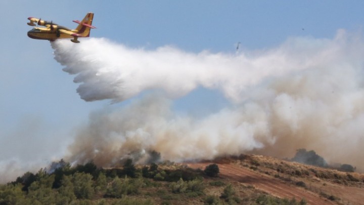 Συνεχίζεται η μάχη με τις φλόγες στην Κερατέα – Υπάρχουν 4 διαφορετικές εστίες (video)
