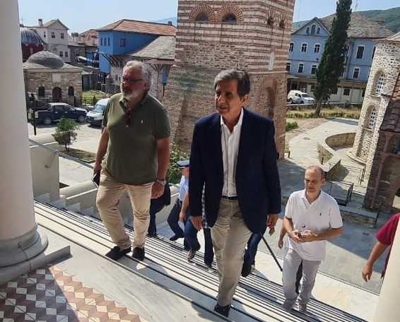 Επίσκεψη του ΥΜΑΘ Κωνσταντίνου Π. Γκιουλέκα στο Άγιον Όρος