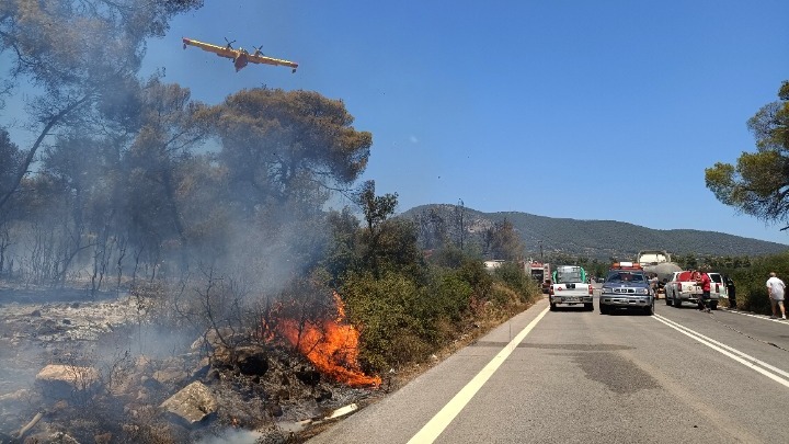 Μαίνεται η φωτιά στο Σοφικό Κορινθίας | Επιχειρούν 22 εναέρια μέσα – Τρεις πυροσβέστες τραυματίες
