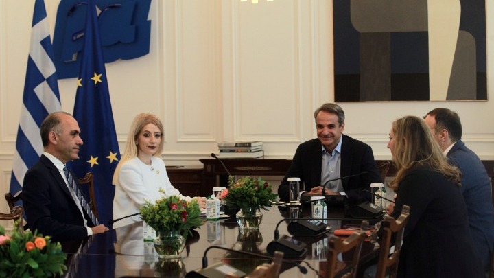 Ο Κυρ. Μητσοτάκης συναντήθηκε με την πρόεδρο της Βουλής των Αντιπροσώπων της Κυπριακής Δημοκρατίας, Α. Δημητρίου