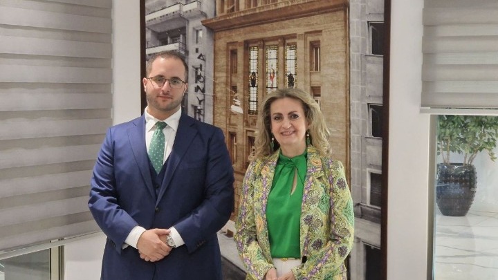 Συνάντηση της προέδρου του ΕΒΕΑ Σ. Εφραίμογλου με τον επικεφαλής του Dubai International Chamber Έζ. Φρίντμαν