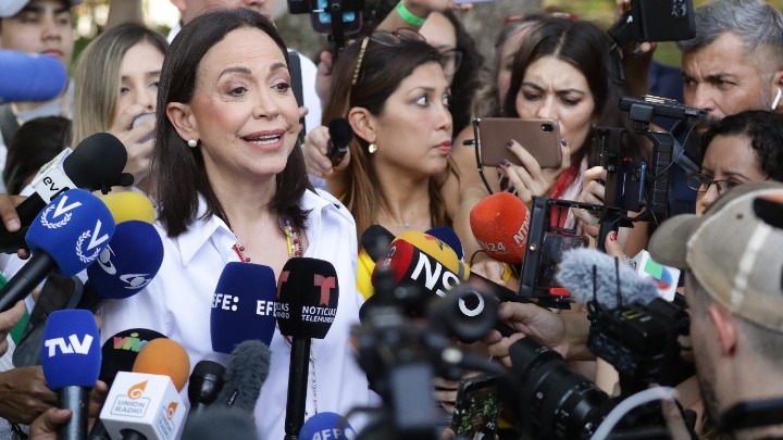 Η Μαρία Κορίνα Ματσάδο κάλεσε σε μαζικές κινητοποιήσεις στη Βενεζουέλα