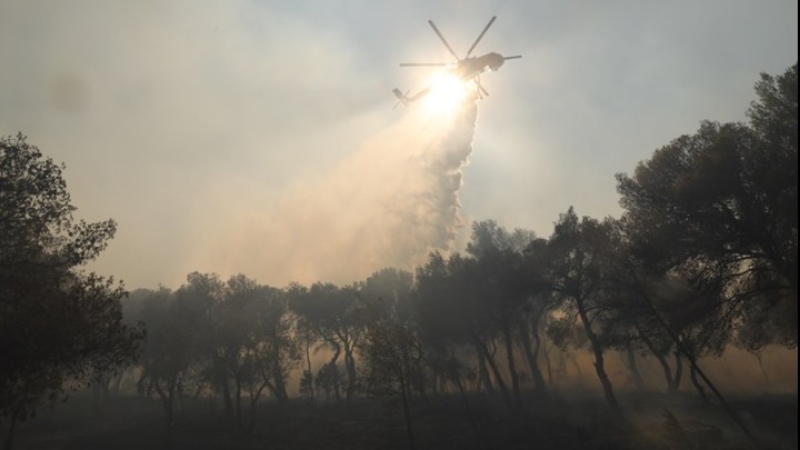 Βελτίωση της Κατάστασης στην Πυρκαγιά του Παγγαίου και Οριοθέτηση στο Όλυμπο