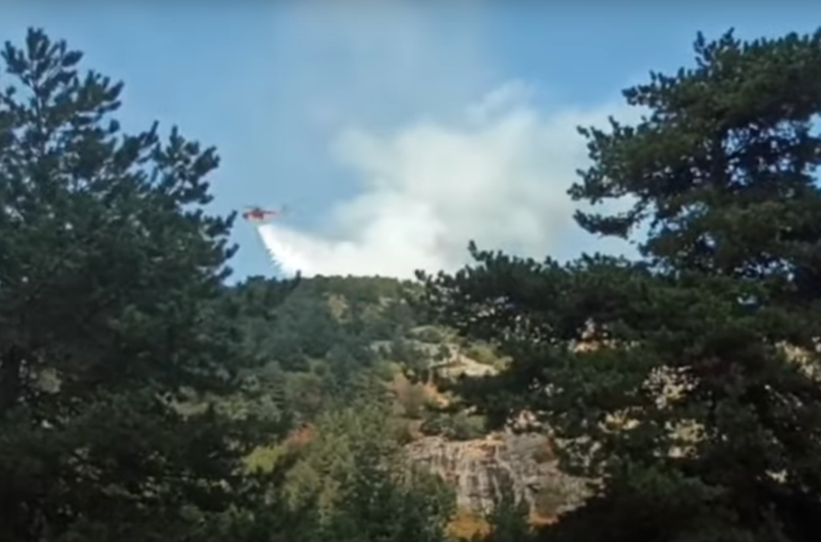 Φωτιά στις Σέρρες: Ρίψεις νερού από εναέρια μέσα στην περιοχή Λαϊλιά (ΒΙΝΤΕΟ)