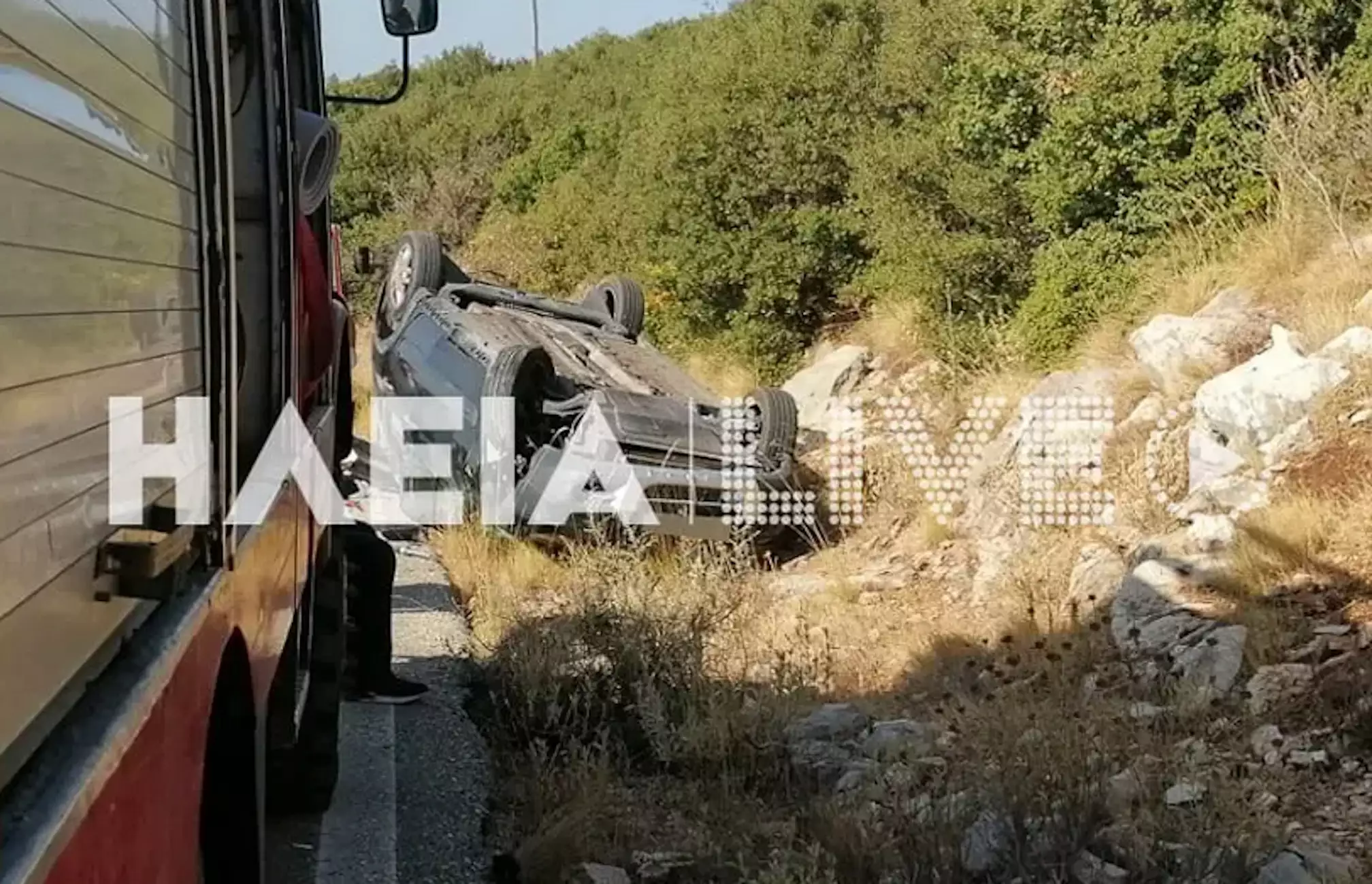 Ηλεία: Ένας νεκρός και ένας σοβαρά τραυματίας μετά από τροχαίο