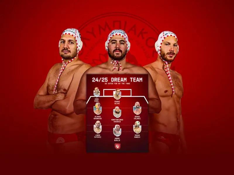 Ολυμπιακός: Τρεις αθλητές στην Dream Team του Champions League