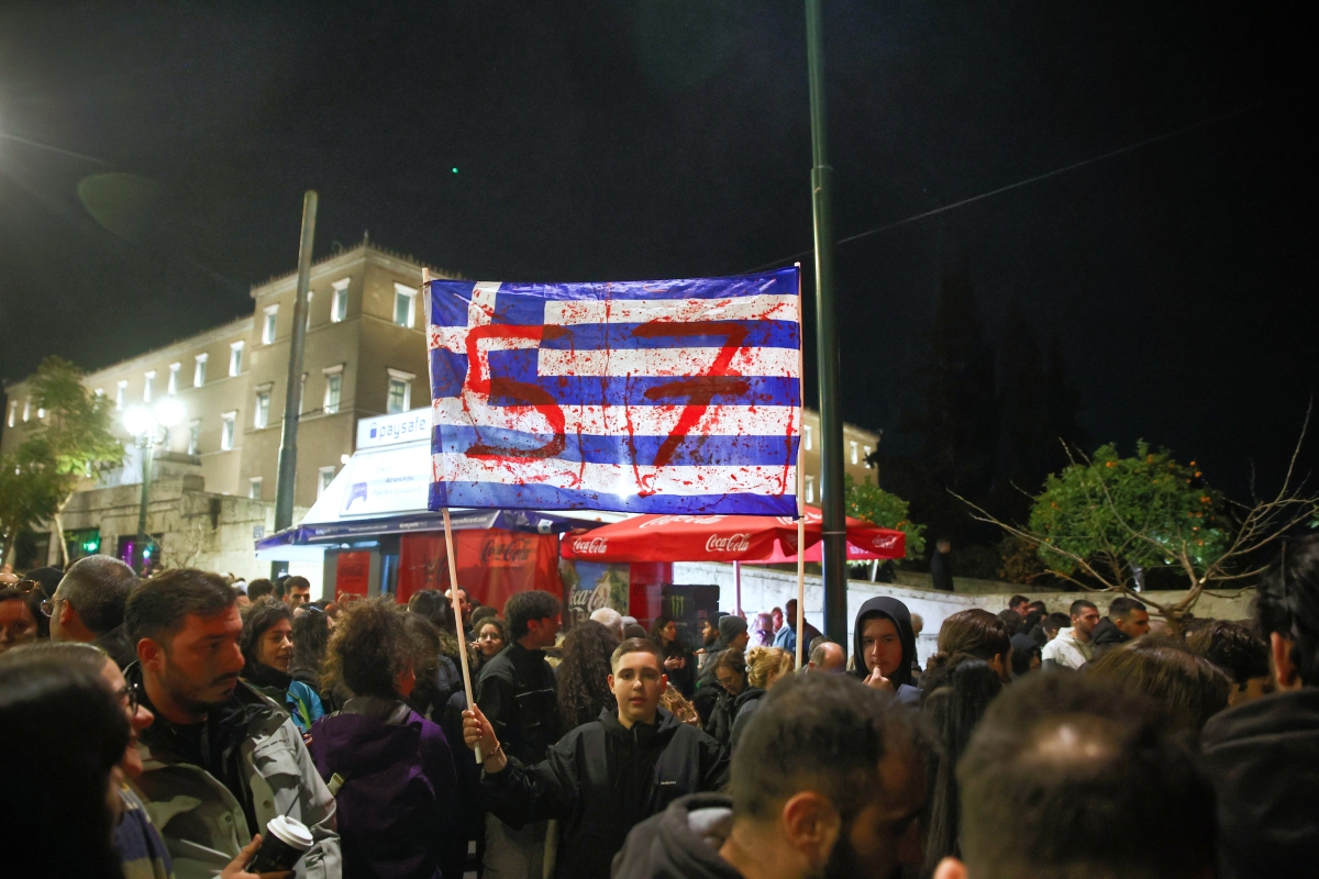 Άγημα αφιερωμένο στα Τέμπη στη παρέλαση για την Ελληνική Ανεξαρτησία στη Νέα Υόρκη