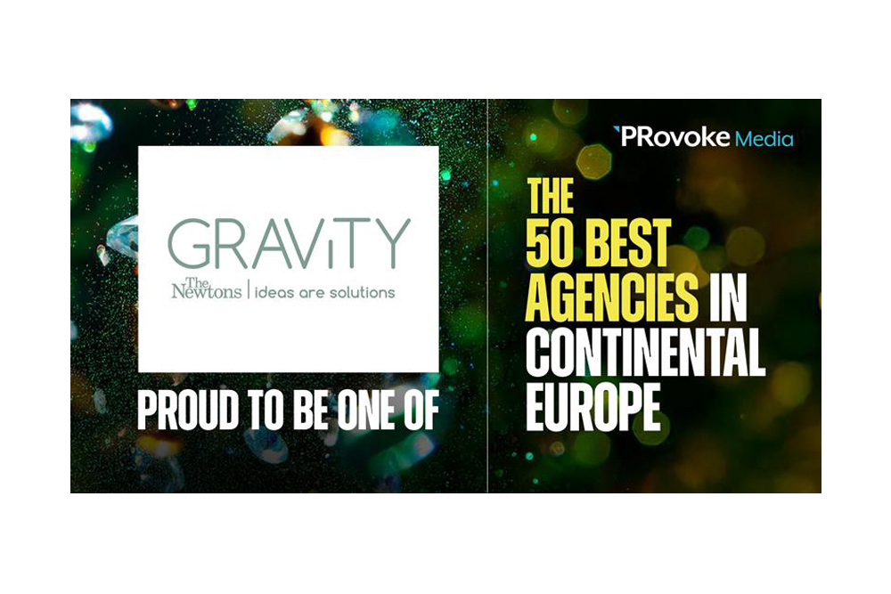 Η Gravity The Newtons διακρίνεται στη λίστα με τις 50 καλύτερες εταιρείες στην ηπειρωτική Ευρώπη