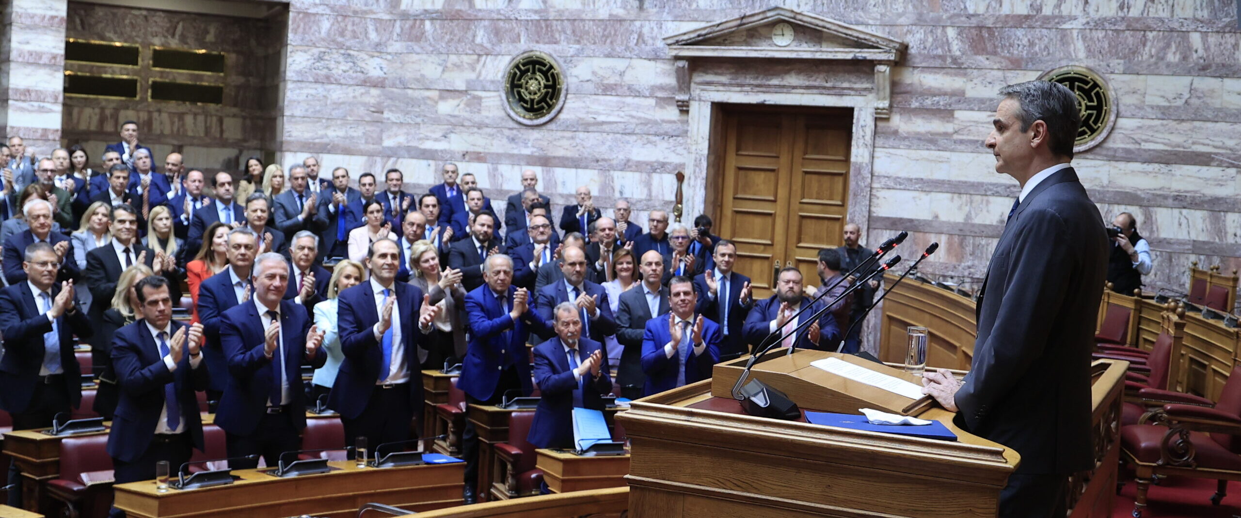 Μητσοτάκης: «Η ΝΔ το μόνο κόμμα που εγγυάται ασφάλεια και σταθερότητα – Εκλογές το 2027, νικηφόρες με εμένα στο τιμόνι»