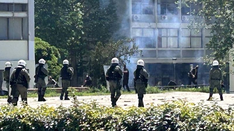 Συγκρούσεις στο Αριστοτέλειο Πανεπιστήμιο Θεσσαλονίκης