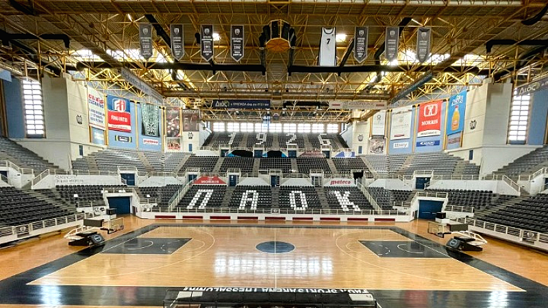 Επιθεώρηση του PAOK Sports Arena πριν τον τελικό του Europe Cup