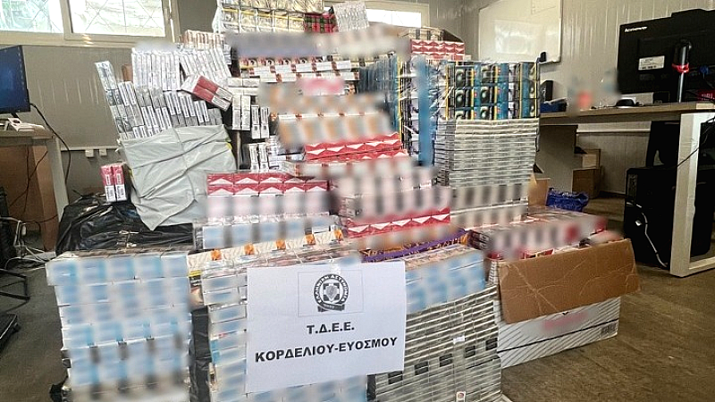Στη Θεσσαλονίκη διακίνηση 15.000 λαθραίων τσιγάρων και καπνού