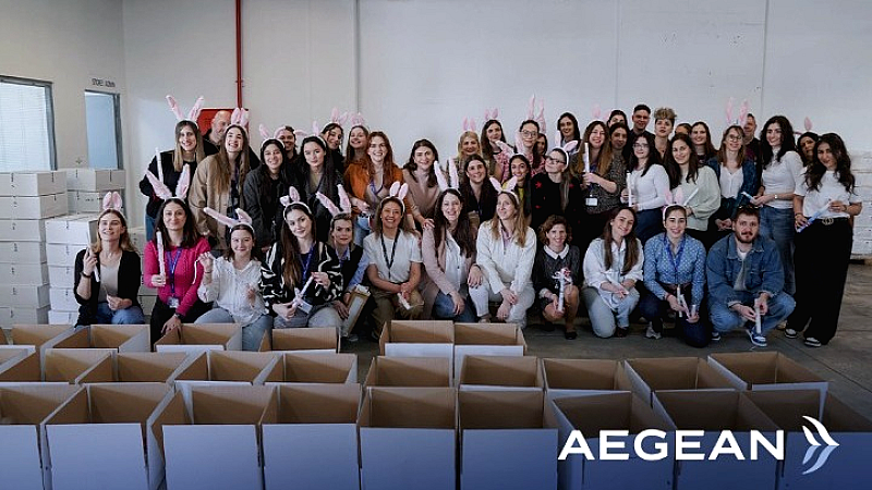 Πασχαλινή προσφορά από την εθελοντική ομάδα εργαζομένων της AEGEAN