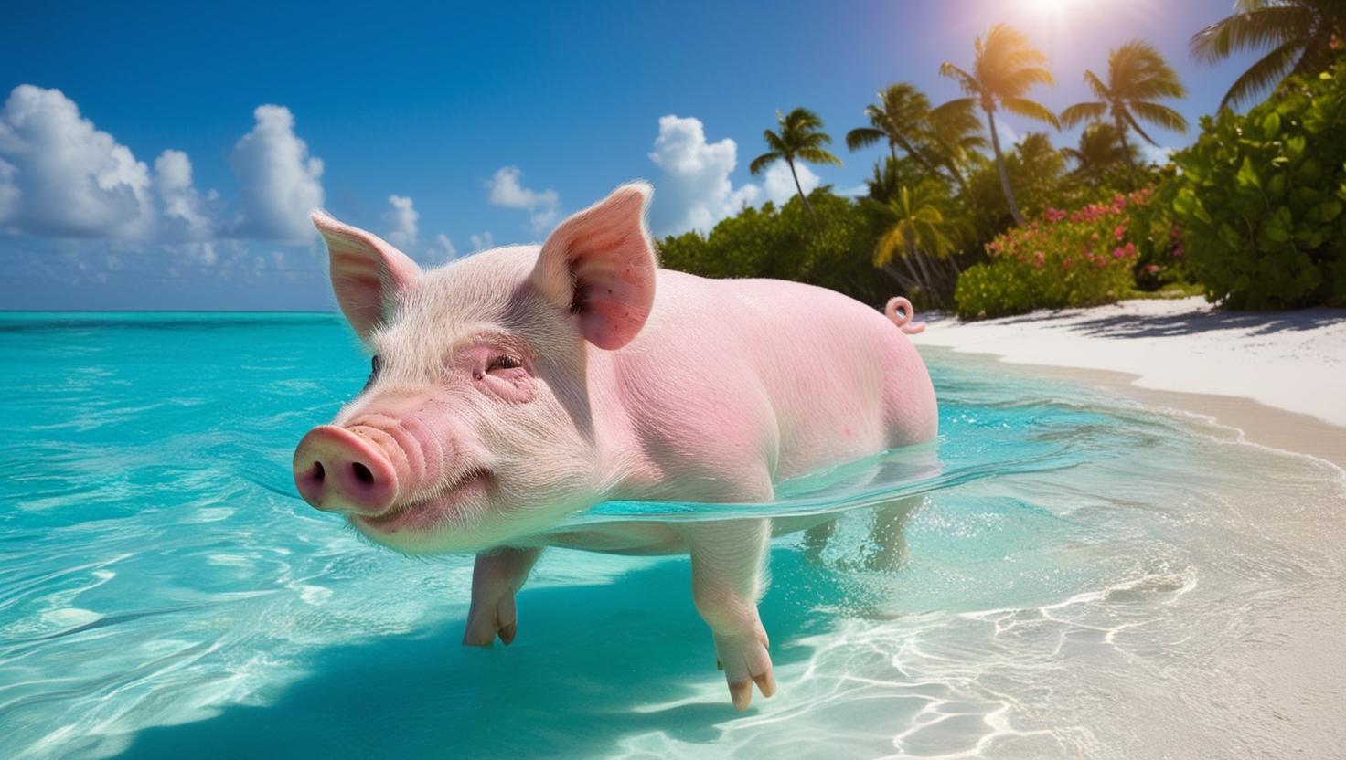 Η παραλία Pig Beach: Ο παράδεισος των γουρουνιών που μαγεύει τους ταξιδιώτες