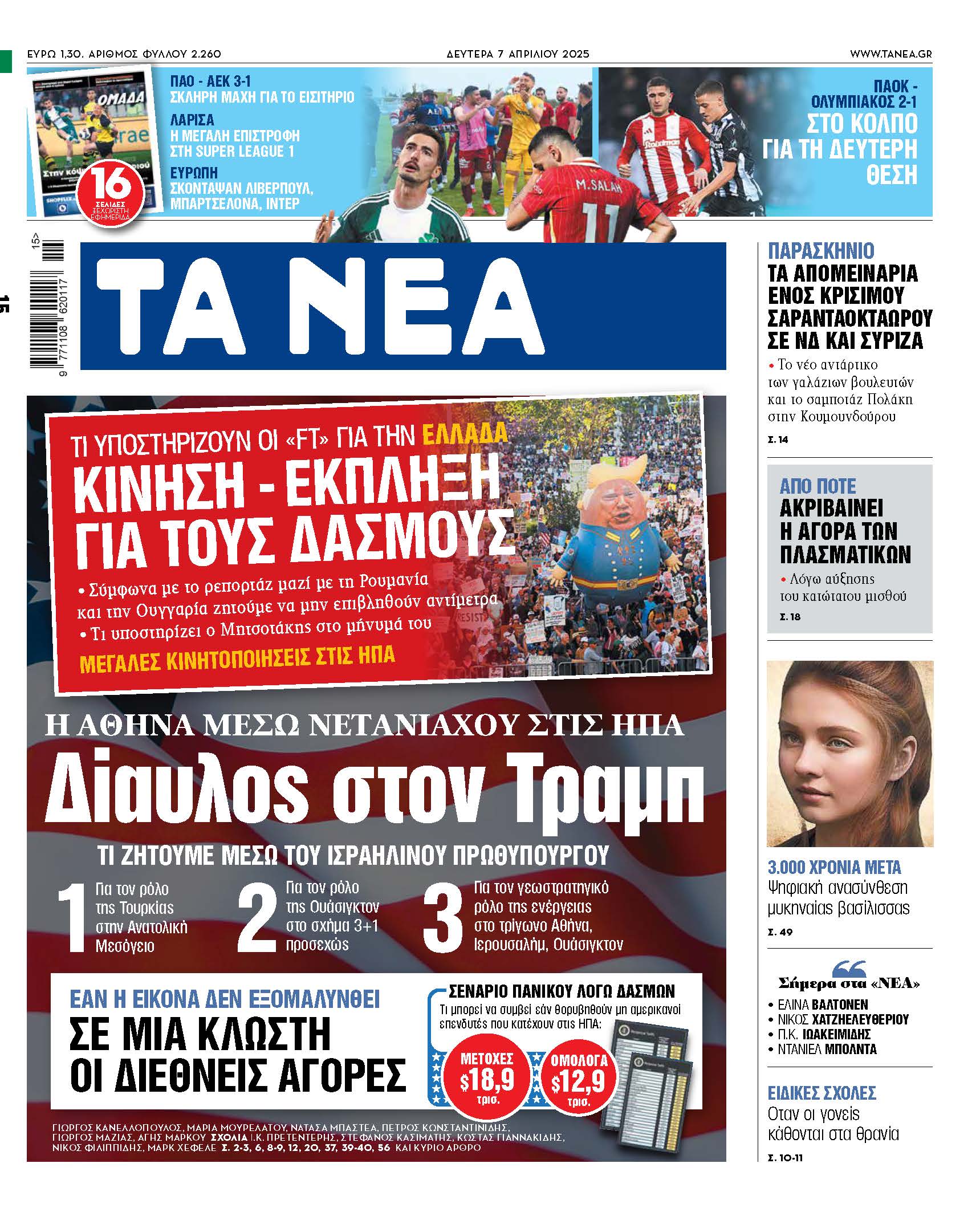 Στα Νέα της Δευτέρας: Διάλογος μέσω Νετανιάχου προς Τραμπ