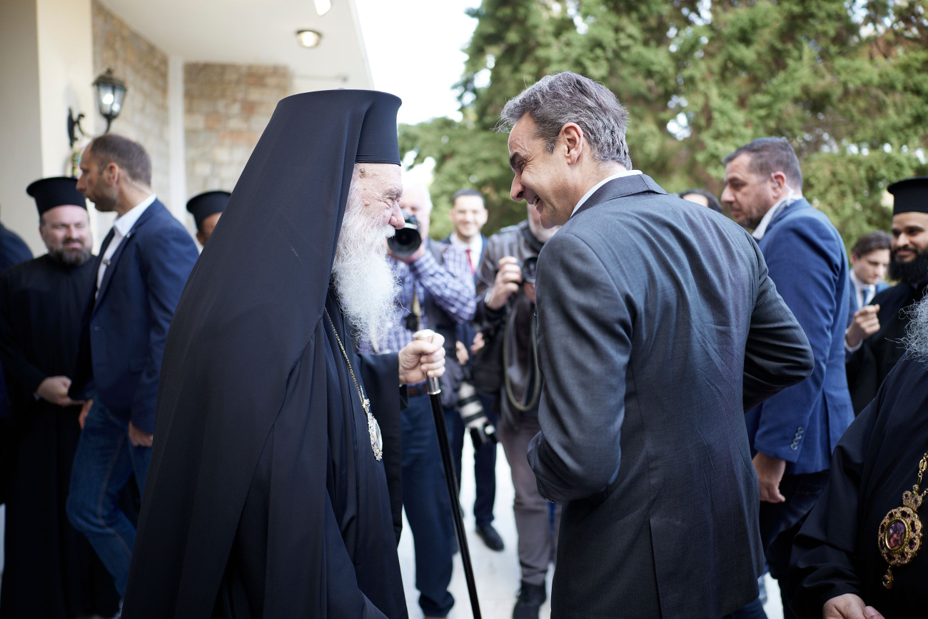 Στην επίσκεψη του Κυριάκου Μητσοτάκη στο φοιτητικό οικοτροφείο της Εκκλησίας