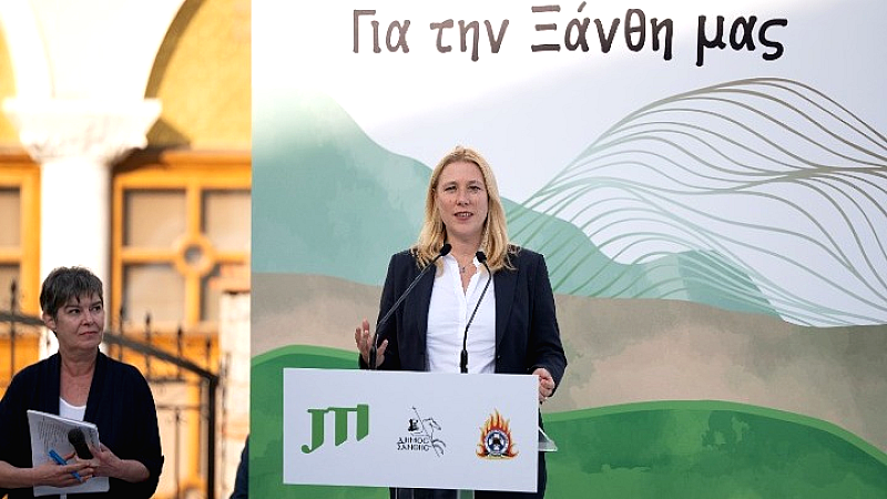 JTI: Παράδοση ολοκληρωμένου συστήματος πυροπροστασίας στο περιαστικό άλσος της Ξάνθης