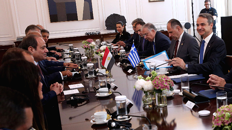 Στρατηγική συνεργασία Ελλάδας – Αιγύπτου: Υπογραφή διακήρυξης από Κυριάκο Μητσοτάκη