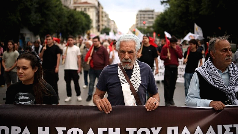 Αλληλέγγυοι με τον παλαιστινιακό λαό: Δυναμική πορεία στη Θεσσαλονίκη