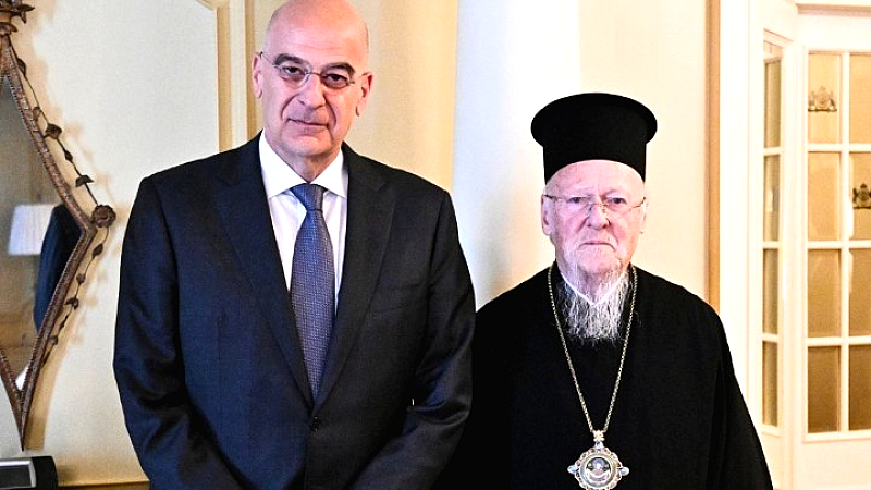 Η συνάντηση Δένδια και Βαρθολομαίου εστιάζει στο φιλανθρωπικό και πνευματικό έργο του Οικουμενικού Πατριαρχείου