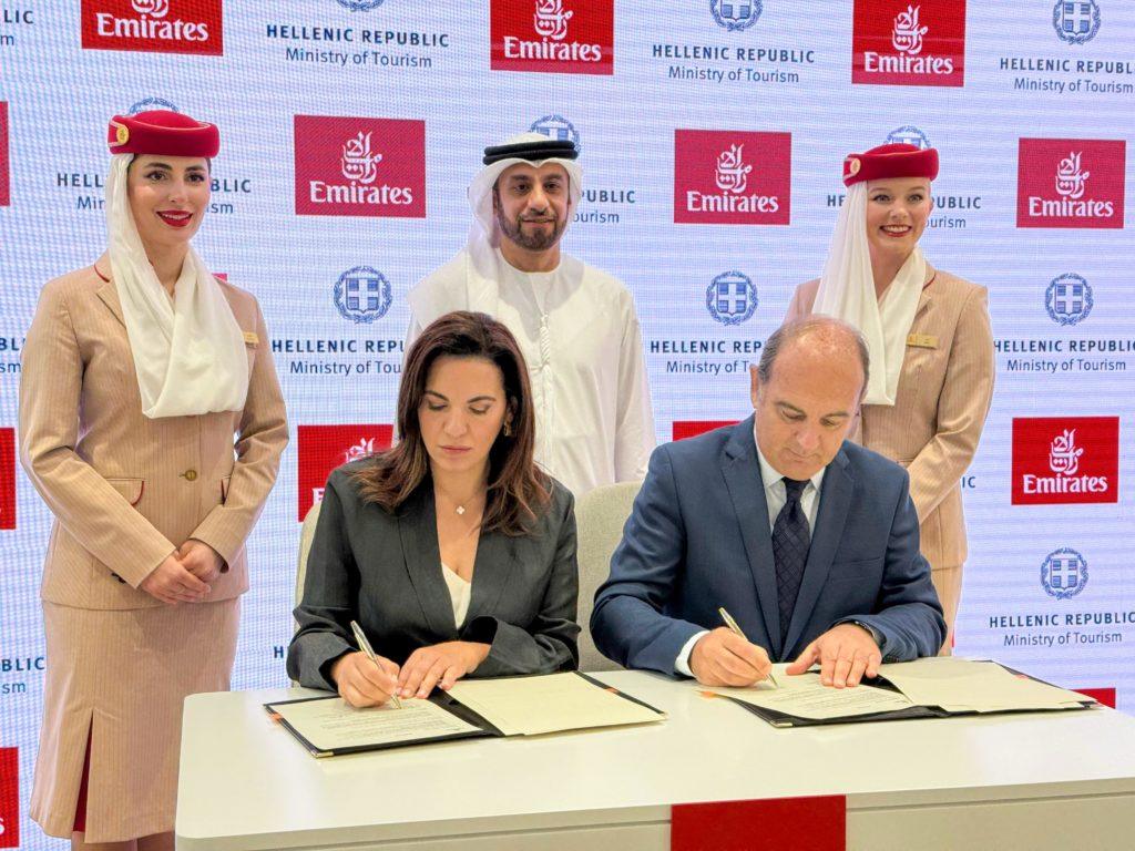 Μνημόνιο συνεργασίας Ελλάδας και Emirates για την ενίσχυση του τουρισμού μέσω απευθείας πτήσεων