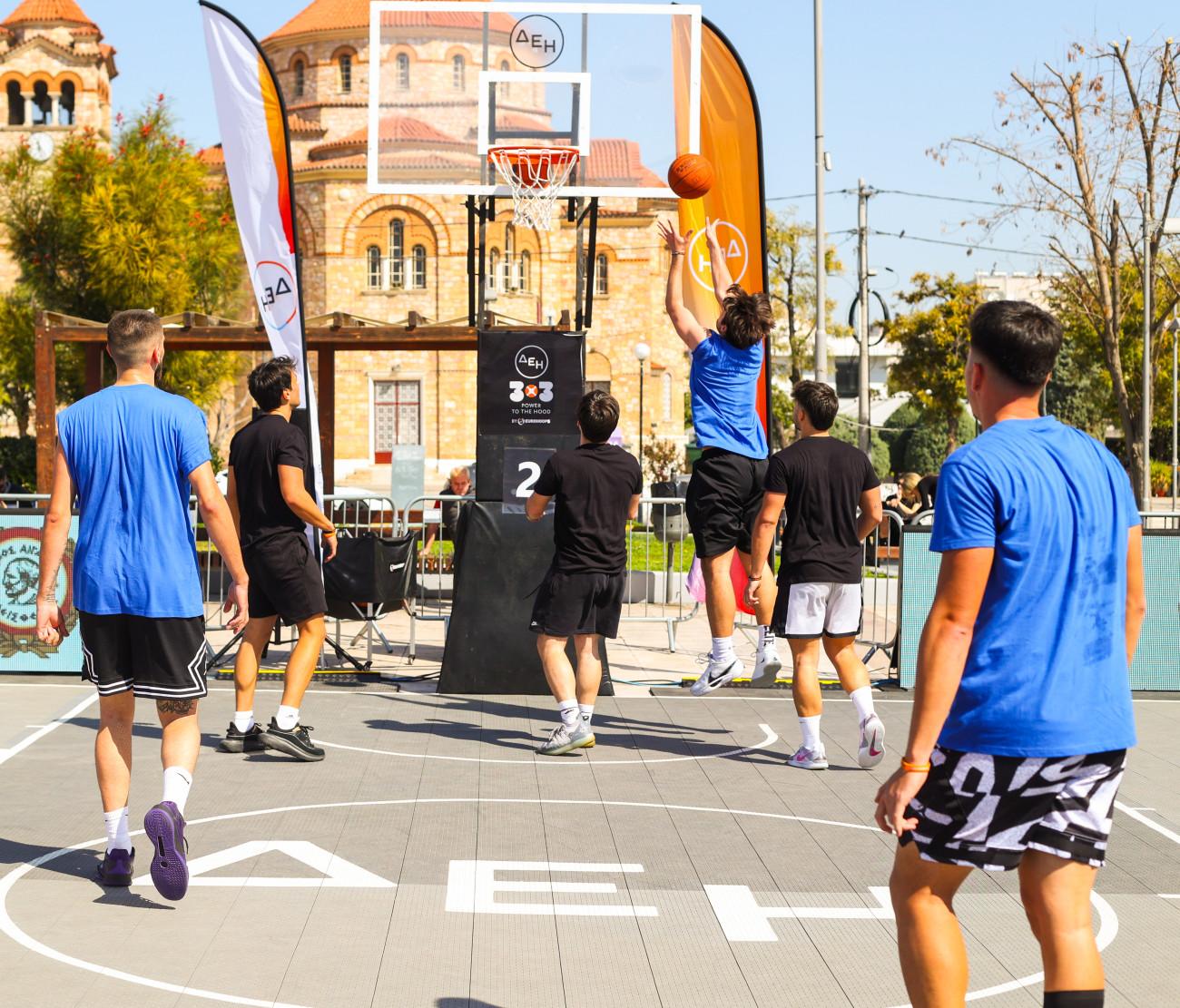 Η μπασκετική γιορτή ΔΕΗ 3×3 POWER TO THE HOOD by Eurohoops επισκέπτεται τη Θέρμη