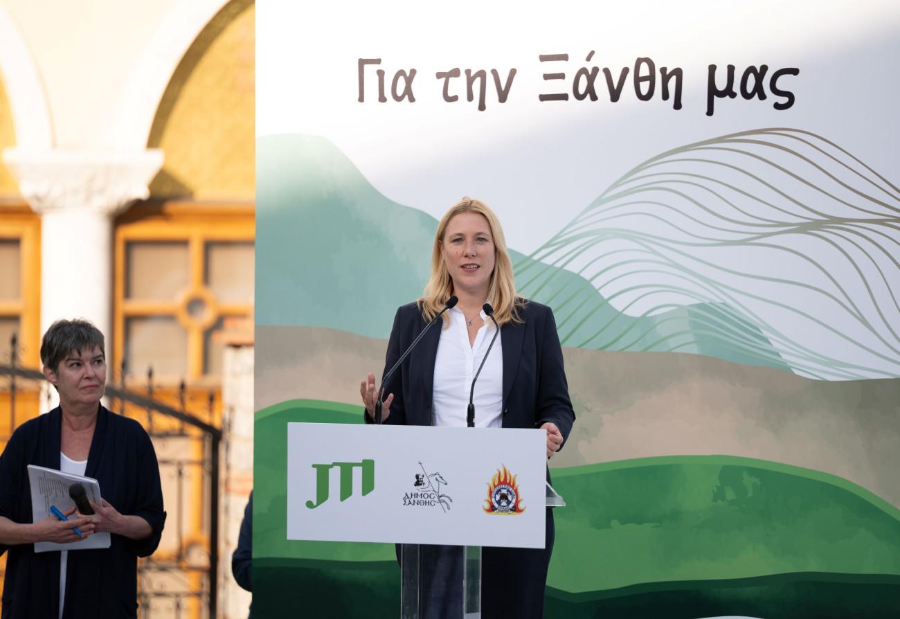 JTI: Παράδοση ολοκληρωμένου συστήματος πυροπροστασίας στο περιαστικό άλσος της Ξάνθης