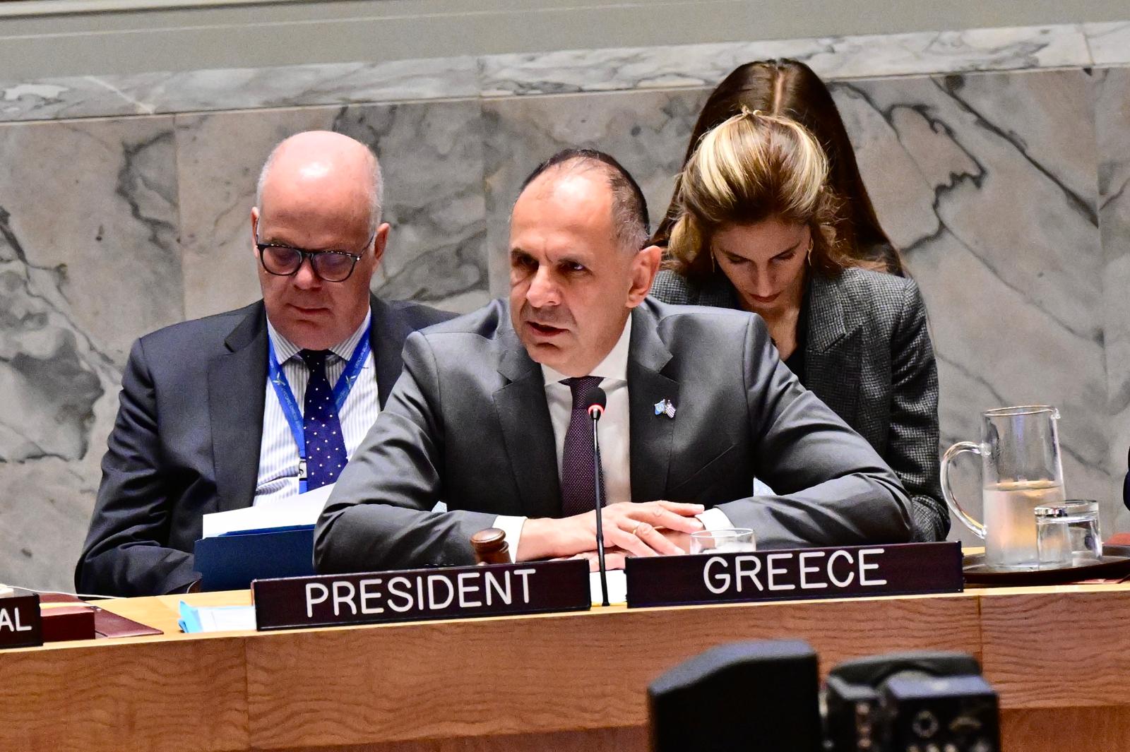 Θα τοποθετηθεί για την κατάσταση στη Γάζα ο Γεραπετρίτης στο Συμβούλιο Ασφαλείας