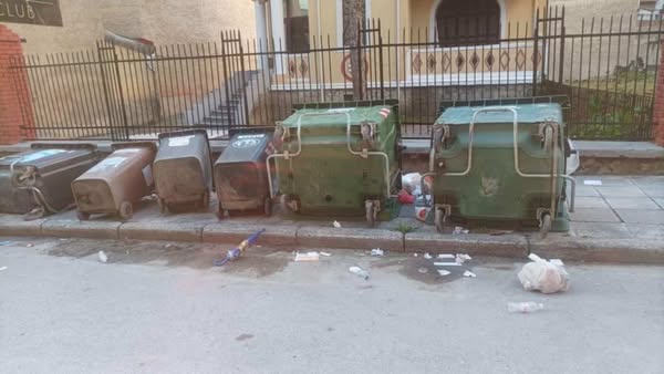 Φλώρινα: Κάδοι απορριμμάτων αναποδογυρισμένοι και δημόσια περιουσία σε κίνδυνο