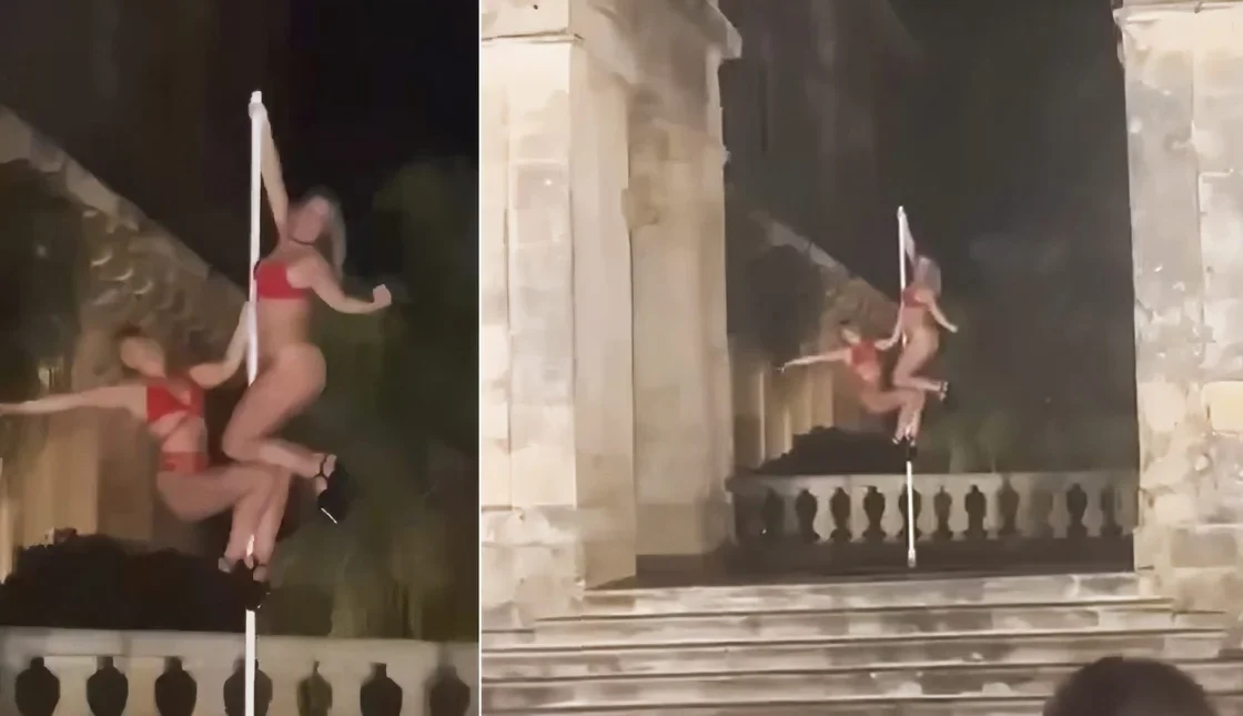 Κέρκυρα: Σάλος με φωτογράφιση ημίγυμων μοντέλων σε στύλο pole dancing μπροστά στα Παλιά Ανάκτορα (Βίντεο)