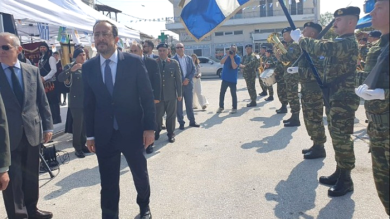 Αποκαλυπτήρια μνημείου στην Κεραμωτή: Ο Νίκος Χριστοδουλίδης υπογραμμίζει τους δεσμούς Κύπρου και Ελλάδας