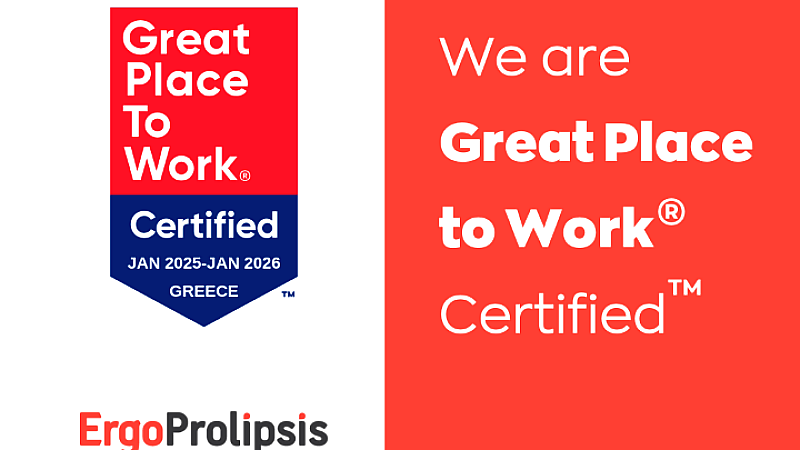 ErgoProlipsis: Κορυφαίος εργοδότης σύμφωνα με το Great Place to Work® για το 2025