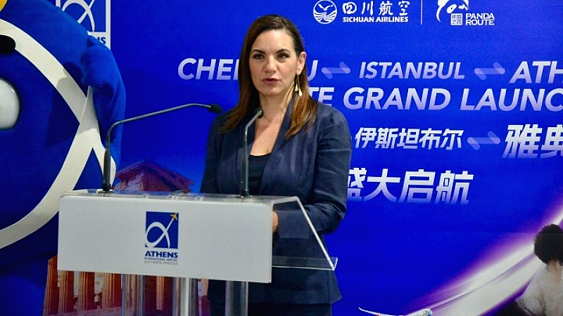 Εκδήλωση για την έναρξη πτήσεων της Sichuan Airlines προς Αθήνα με την υπουργό Τουρισμού Όλγα Κεφαλογιάννη