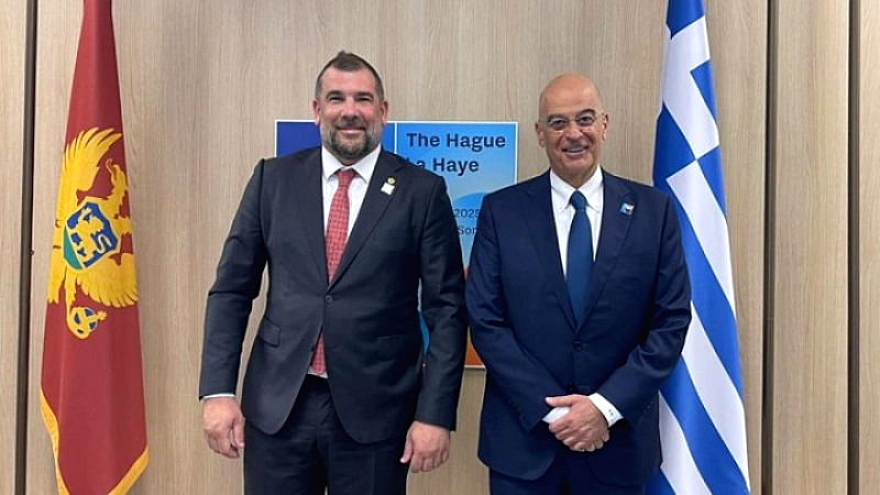 Συνάντηση Ν. Δένδια με τον υπουργό Άμυνας του Μαυροβουνίου
