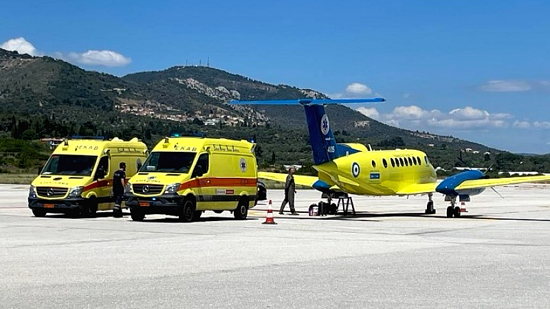 Μυτιλήνη: Εξελιγμένη αεροδιακομιδή γιατρού από την Αθήνα σώζει δύο ζωές