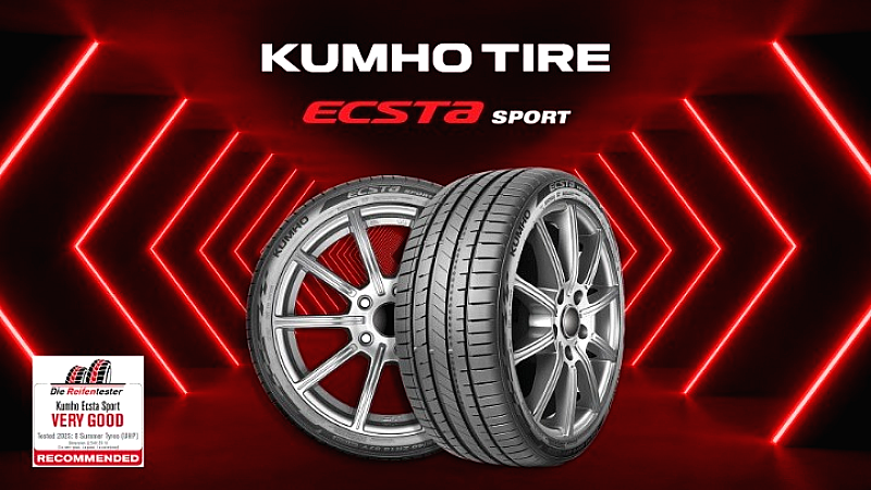 Το Kumho Ecsta Sport PS 72 διακρίνεται με την αξιολόγηση «Πολύ Καλό» στο test θερινών ελαστικών γερμανικού περιοδικού