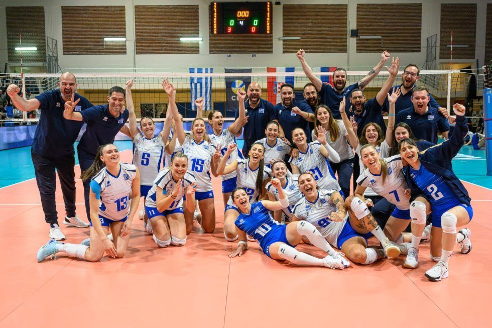 Golden European League: Ιστορική νίκη για την Εθνική γυναικών με 3-0 απέναντι στη Σλοβακία