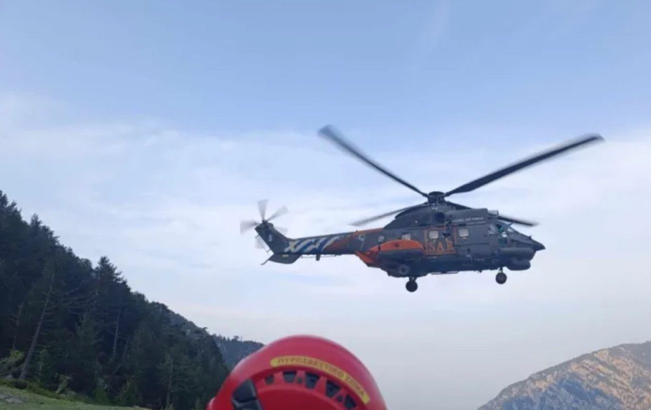 Τραυματισμός 63χρονου ορειβάτη από τις ΗΠΑ στον Όλυμπο – Μεταφέρθηκε με ελικόπτερο σε νοσοκομείο